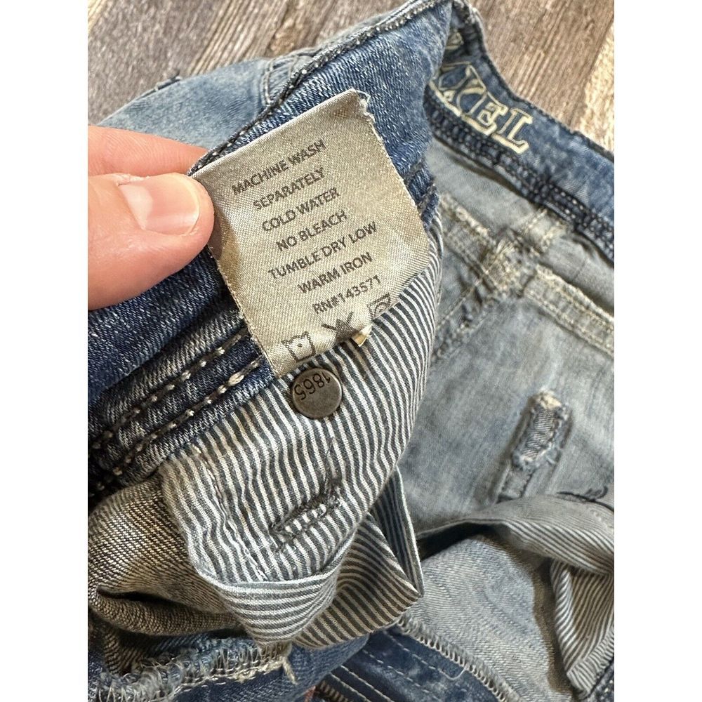 TK Axel Men's Slim Boot Cut Jeans Light Wash Blue Denim Stretch Pockets 38 X 29* - Picture 9 of 16